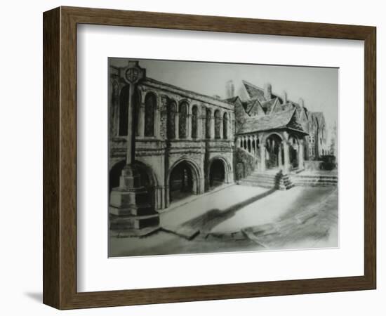 King's School Courtyard, Canterbury, 2000-Lee Campbell-Framed Giclee Print