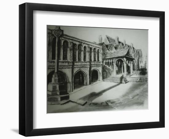 King's School Courtyard, Canterbury, 2000-Lee Campbell-Framed Giclee Print