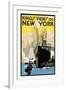 King's Views of New York-H.p. Junker-Framed Art Print