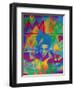 King Samo-Abstract Graffiti-Framed Giclee Print