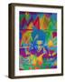 King Samo-Abstract Graffiti-Framed Giclee Print