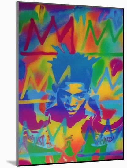 King Samo-Abstract Graffiti-Mounted Giclee Print