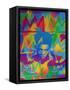 King Samo-Abstract Graffiti-Framed Stretched Canvas