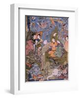 King Solomon and the Queen of Sheba, after an Original Miniature-null-Framed Giclee Print