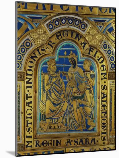 King Solomon and the Queen of Sheba, Verdun Altar, Begun 1181, Enamel-Nicholas of Verdun-Mounted Giclee Print