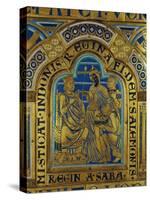 King Solomon and the Queen of Sheba, Verdun Altar, Begun 1181, Enamel-Nicholas of Verdun-Stretched Canvas