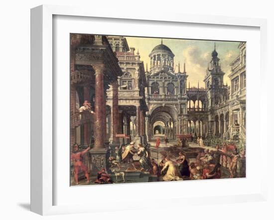 King Solomon and the Queen of Sheba-Jacob De Vries-Framed Giclee Print