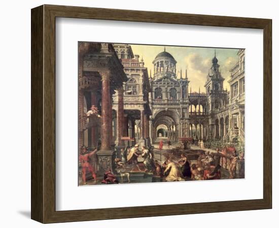 King Solomon and the Queen of Sheba-Jacob De Vries-Framed Giclee Print
