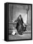 King Solomon - Bible-Gustave Dore-Framed Stretched Canvas