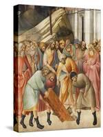 King Solomon Burying one of the Beams of the Cross, c.1380-Agnolo Gaddi-Stretched Canvas