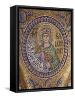 King Solomon (Detail of Interior Mosaics in the St. Mark's Basilic), 13th Century-null-Framed Stretched Canvas