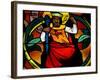 King Solomon in Stained Glass Window of Saint-Joseph Des Fins Church, Annecy, Haute Savoie, France-Godong-Framed Photographic Print