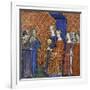 King Solomon Receiving the Queen of Sheba, 1400-1415-null-Framed Giclee Print