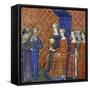 King Solomon Receiving the Queen of Sheba, 1400-1415-null-Framed Stretched Canvas