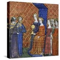 King Solomon Receiving the Queen of Sheba, 1400-1415-null-Stretched Canvas