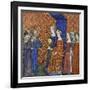King Solomon Receiving the Queen of Sheba, 1400-1415-null-Framed Giclee Print