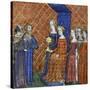 King Solomon Receiving the Queen of Sheba, 1400-1415-null-Stretched Canvas