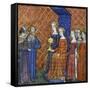 King Solomon Receiving the Queen of Sheba, 1400-1415-null-Framed Stretched Canvas