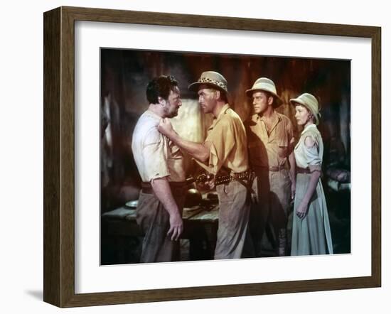 KING SOLOMON'S MINES, 1950 directed by COMPTON BENNETT Stewart Granger / Richard Carlson / Deborah -null-Framed Photo