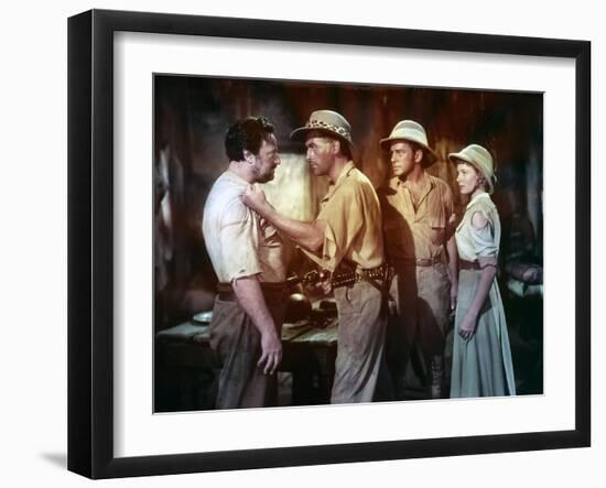 KING SOLOMON'S MINES, 1950 directed by COMPTON BENNETT Stewart Granger / Richard Carlson / Deborah -null-Framed Photo