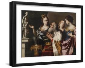 King Solomon's Wives Lead Him into Idolatry-Giovanni Venanzi di Pesaro-Framed Giclee Print