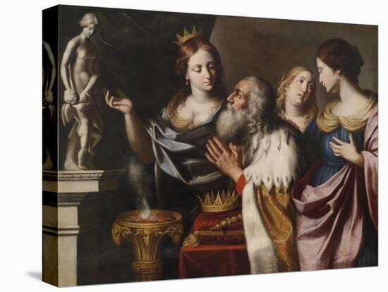 King Solomon's Wives Lead Him into Idolatry-Giovanni Venanzi di Pesaro-Stretched Canvas