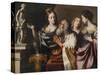 King Solomon's Wives Lead Him into Idolatry-Giovanni Venanzi di Pesaro-Stretched Canvas