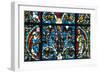King Solomon, Stained Glass, Chartres Cathedral, France, 1145-1155-null-Framed Photographic Print