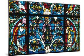 King Solomon, Stained Glass, Chartres Cathedral, France, 1145-1155-null-Mounted Photographic Print