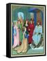 King Solomon Welcoming the Queen of Sheba-Hans Memling-Framed Stretched Canvas