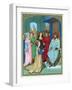 King Solomon Welcoming the Queen of Sheba-Hans Memling-Framed Giclee Print