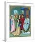 King Solomon Welcoming the Queen of Sheba-Hans Memling-Framed Giclee Print