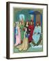 King Solomon Welcoming the Queen of Sheba-Hans Memling-Framed Giclee Print