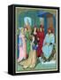 King Solomon Welcoming the Queen of Sheba-Hans Memling-Framed Stretched Canvas