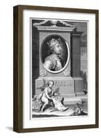 King Stephen (1096-115), 18th Century-George Vertue-Framed Giclee Print