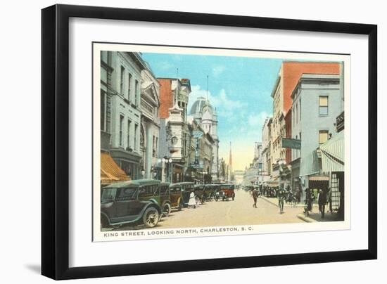 King Street, Charleston, South Carolina-null-Framed Art Print