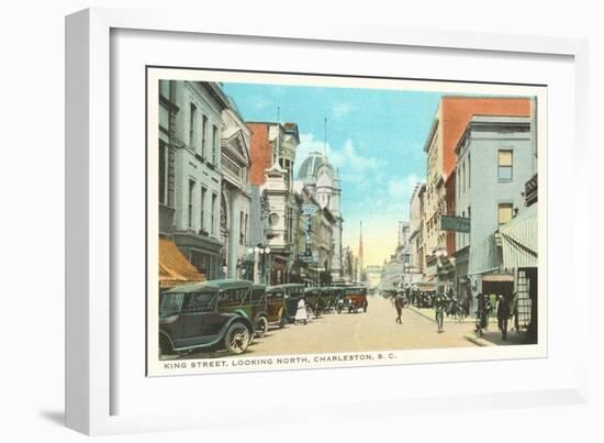 King Street, Charleston, South Carolina-null-Framed Art Print