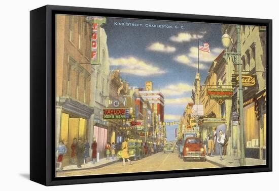 King Street, Charleston, South Carolina-null-Framed Stretched Canvas