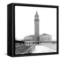 King Street Depot, Seattle, WA, Oct. 22, 1906-Asahel Curtis-Framed Stretched Canvas