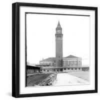 King Street Depot, Seattle, WA, Oct. 22, 1906-Asahel Curtis-Framed Giclee Print