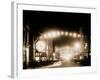 King Street Lights at Night, Charleston, S.C.-null-Framed Photo