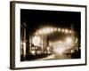 King Street Lights at Night, Charleston, S.C.-null-Framed Photo