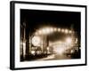 King Street Lights at Night, Charleston, S.C.-null-Framed Photo