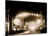 King Street Lights at Night, Charleston, S.C.-null-Mounted Photo