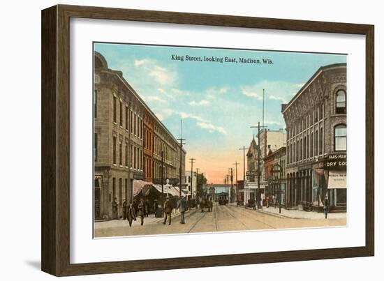 King Street, Madison, Wisconsin-null-Framed Art Print