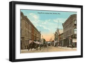 King Street, Madison, Wisconsin-null-Framed Art Print