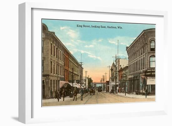 King Street, Madison, Wisconsin-null-Framed Art Print