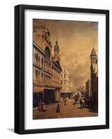 King Street, Sydney, 1889-Jacques Carabain-Framed Giclee Print