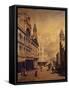 King Street, Sydney, 1889-Jacques Carabain-Framed Stretched Canvas