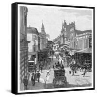 King Street, Sydney, New South Wales, Australia, 1886-JR Ashton-Framed Stretched Canvas